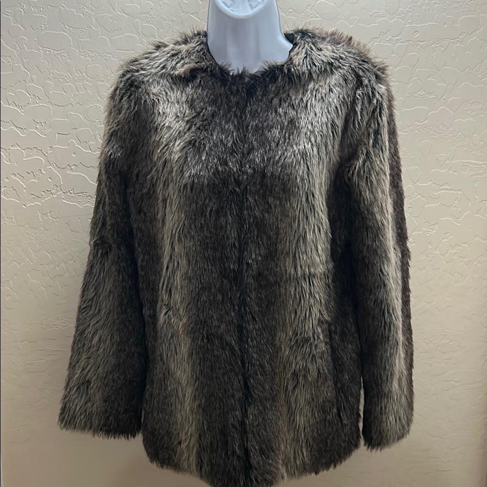 BB Dakota Brown Teddy Jacket Luxurious Faux Fur